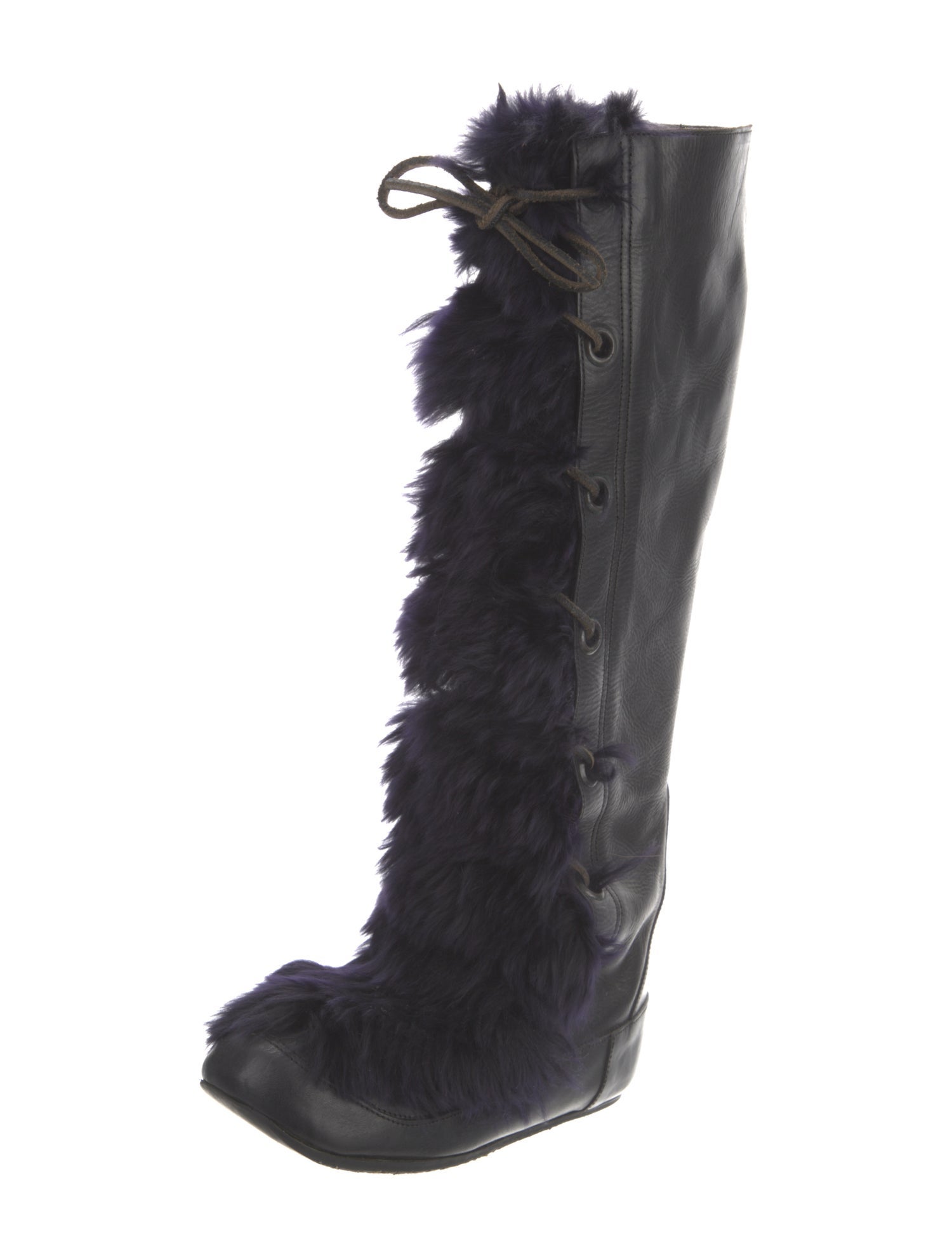 Marni Leather Lace-Up Boots