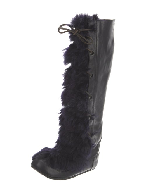 Marni Leather Lace-Up Boots