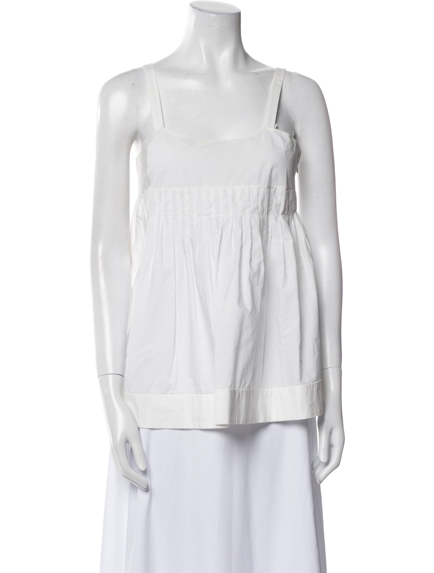 Marni Square Neckline Sleeveless Top