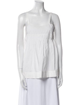 Marni Square Neckline Sleeveless Top