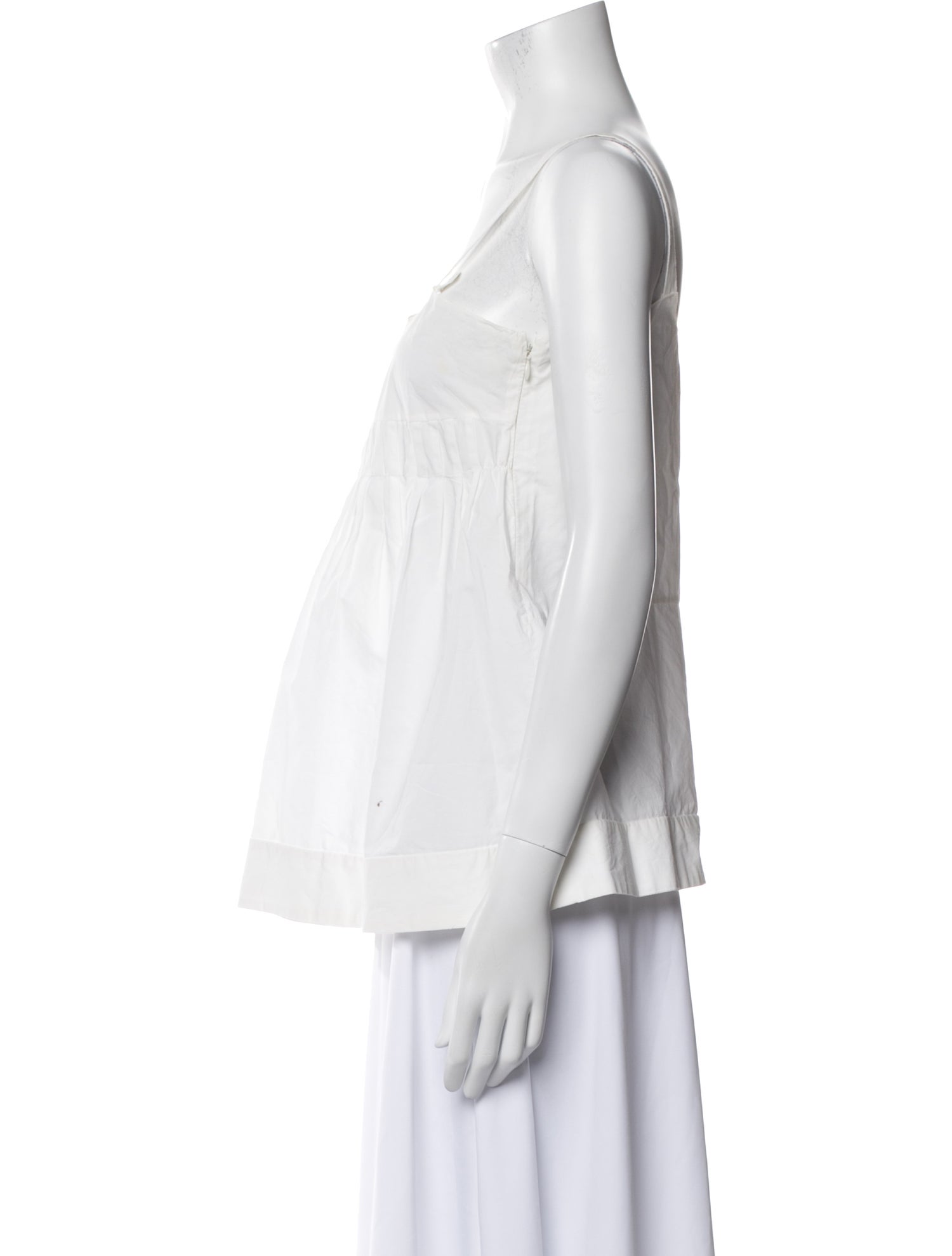 Marni Square Neckline Sleeveless Top