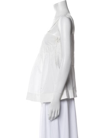 Marni Square Neckline Sleeveless Top