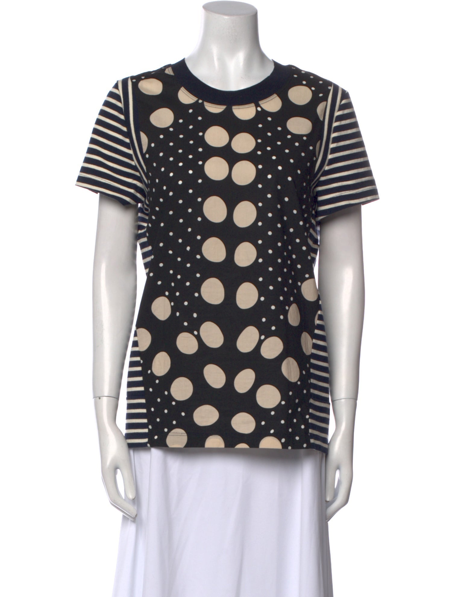 Marni Polka Dot Print Crew Neck T-Shirt