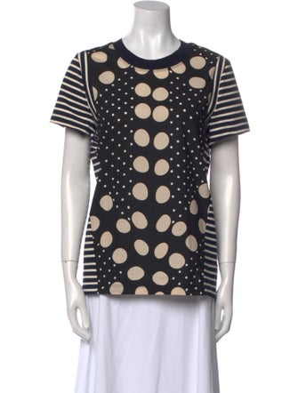Marni Polka Dot Print Crew Neck T-Shirt