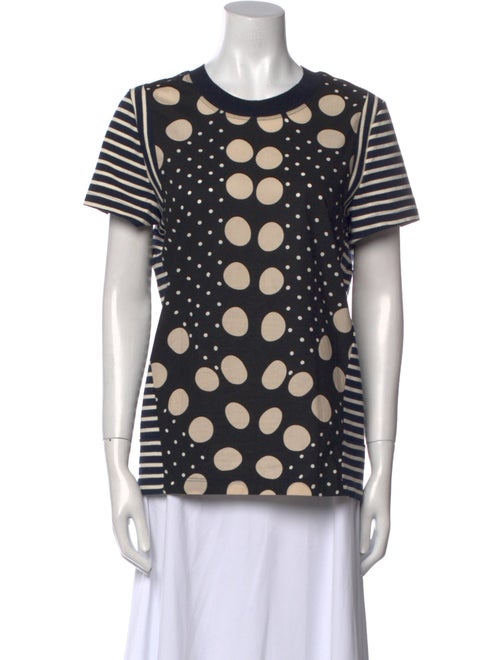 Marni Polka Dot Print Crew Neck T-Shirt
