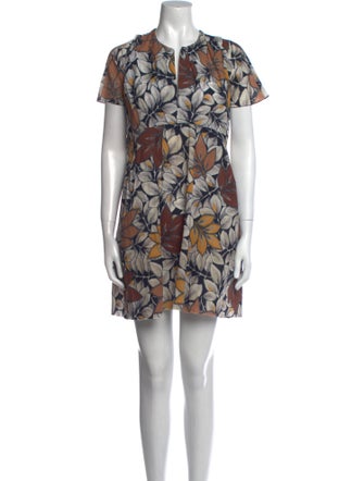 Marni Floral Print Mini Dress