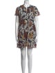 Marni Floral Print Mini Dress