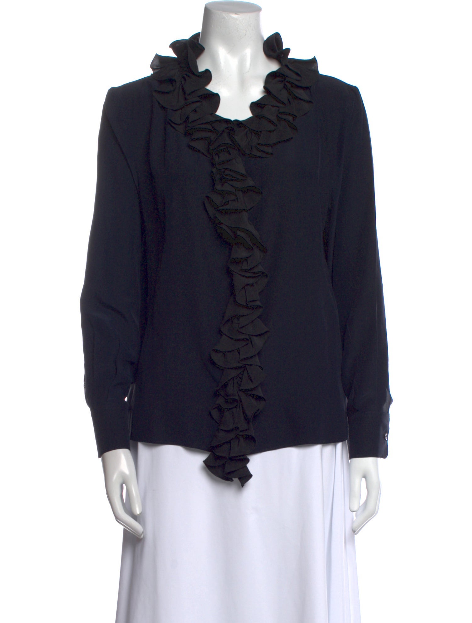 Marni Silk V-Neck Sweatshirt