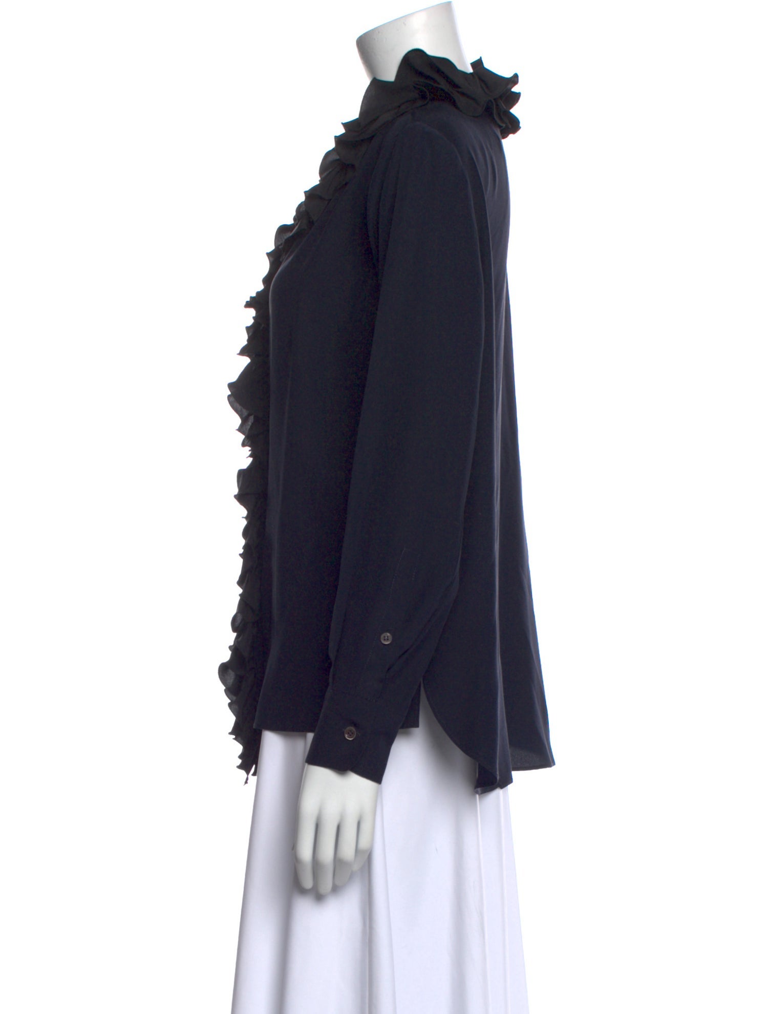 Marni Silk V-Neck Sweatshirt