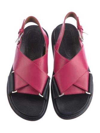 Marni Leather Slingback Sandals