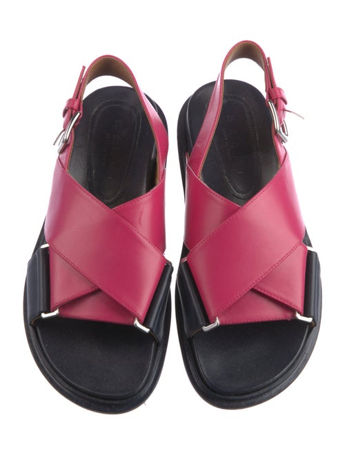Marni Leather Slingback Sandals