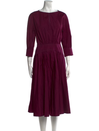 Marni Bateau Neckline Midi Length Dress