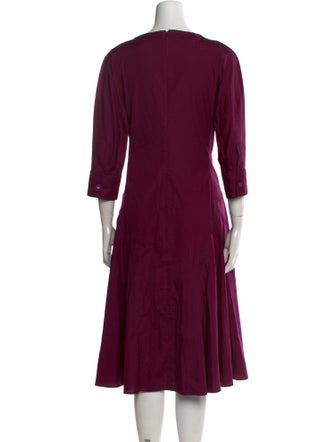 Marni Bateau Neckline Midi Length Dress