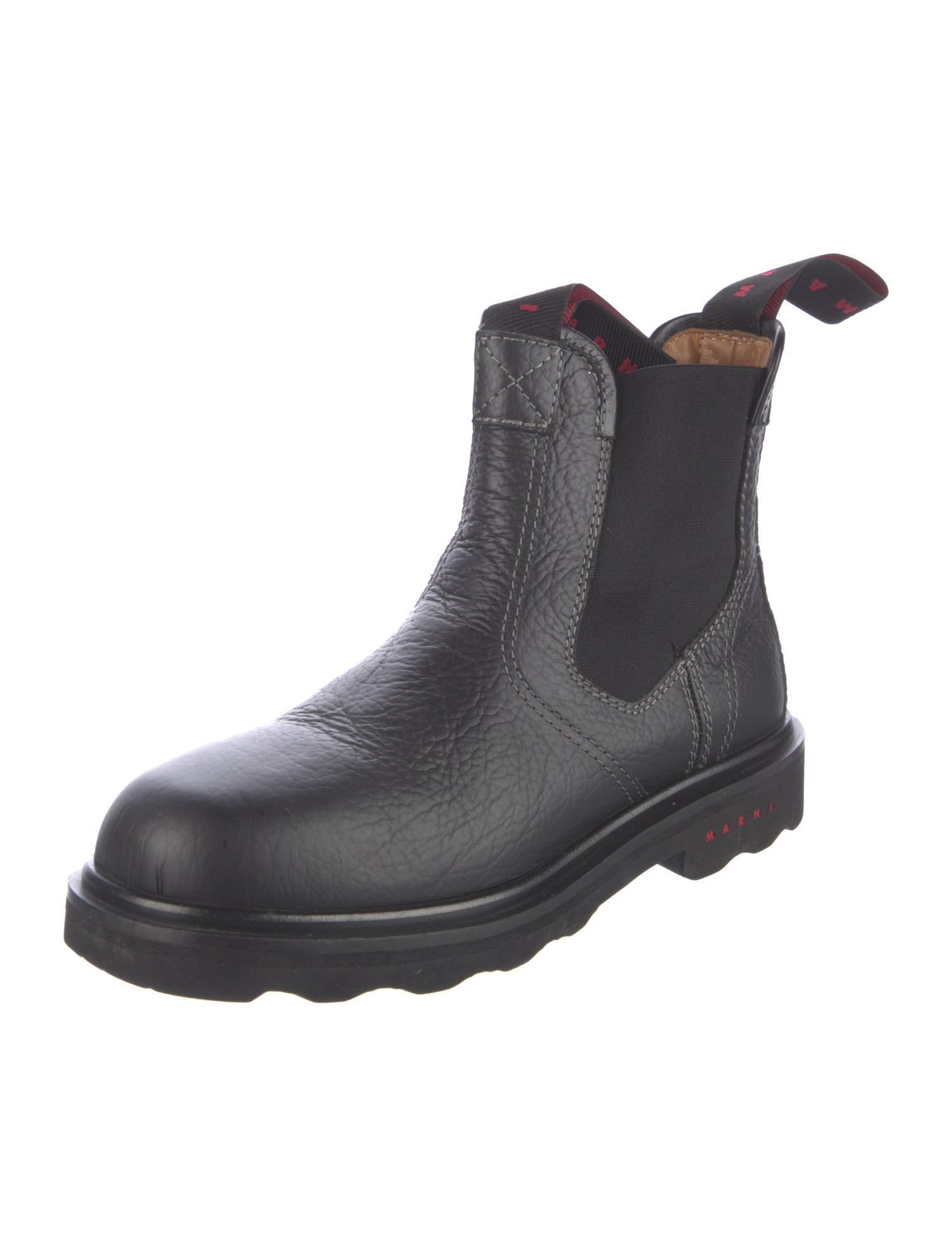 Marni Leather Chelsea Boots