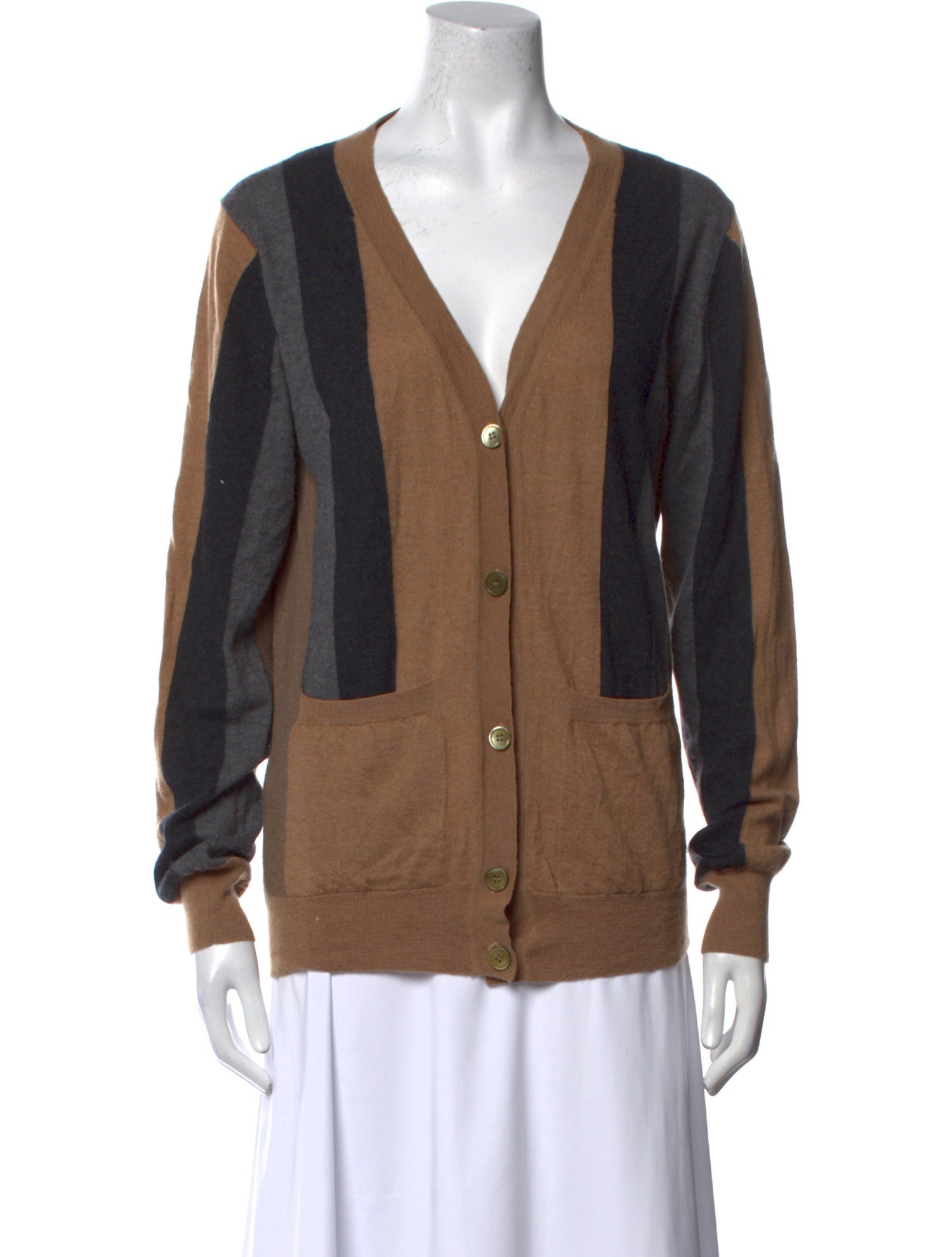 Marni Cashmere Colorblock Pattern Sweater