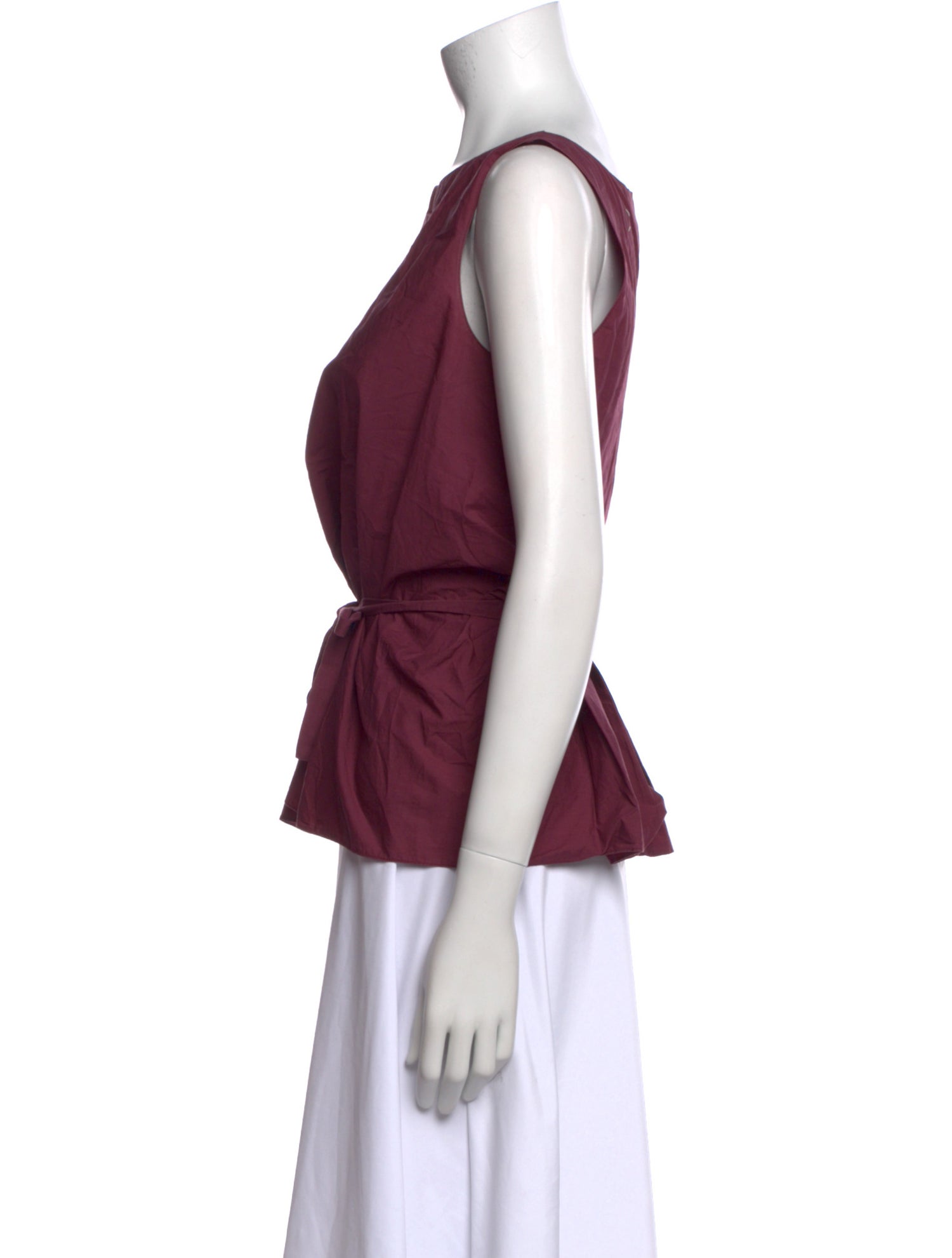 Marni Bateau Neckline Sleeveless Top