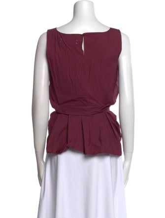 Marni Bateau Neckline Sleeveless Top