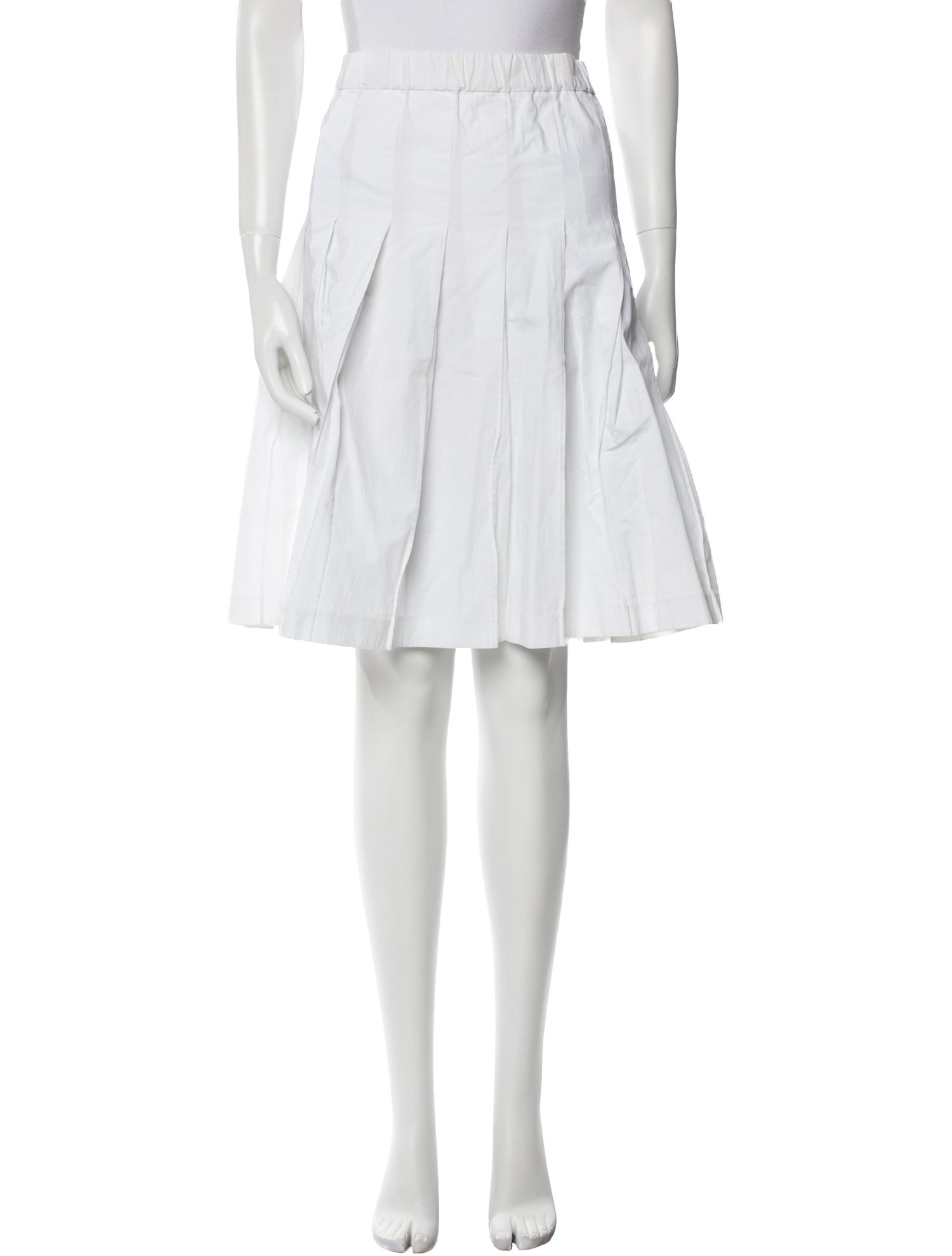 Marni Pleated Accents Knee-Length Skirt