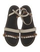 Marni Ponyhair Crystal Embellishments Gladiator Sandals