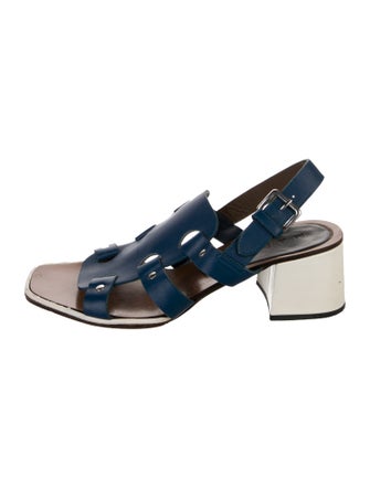 Marni Leather Slingback Sandals