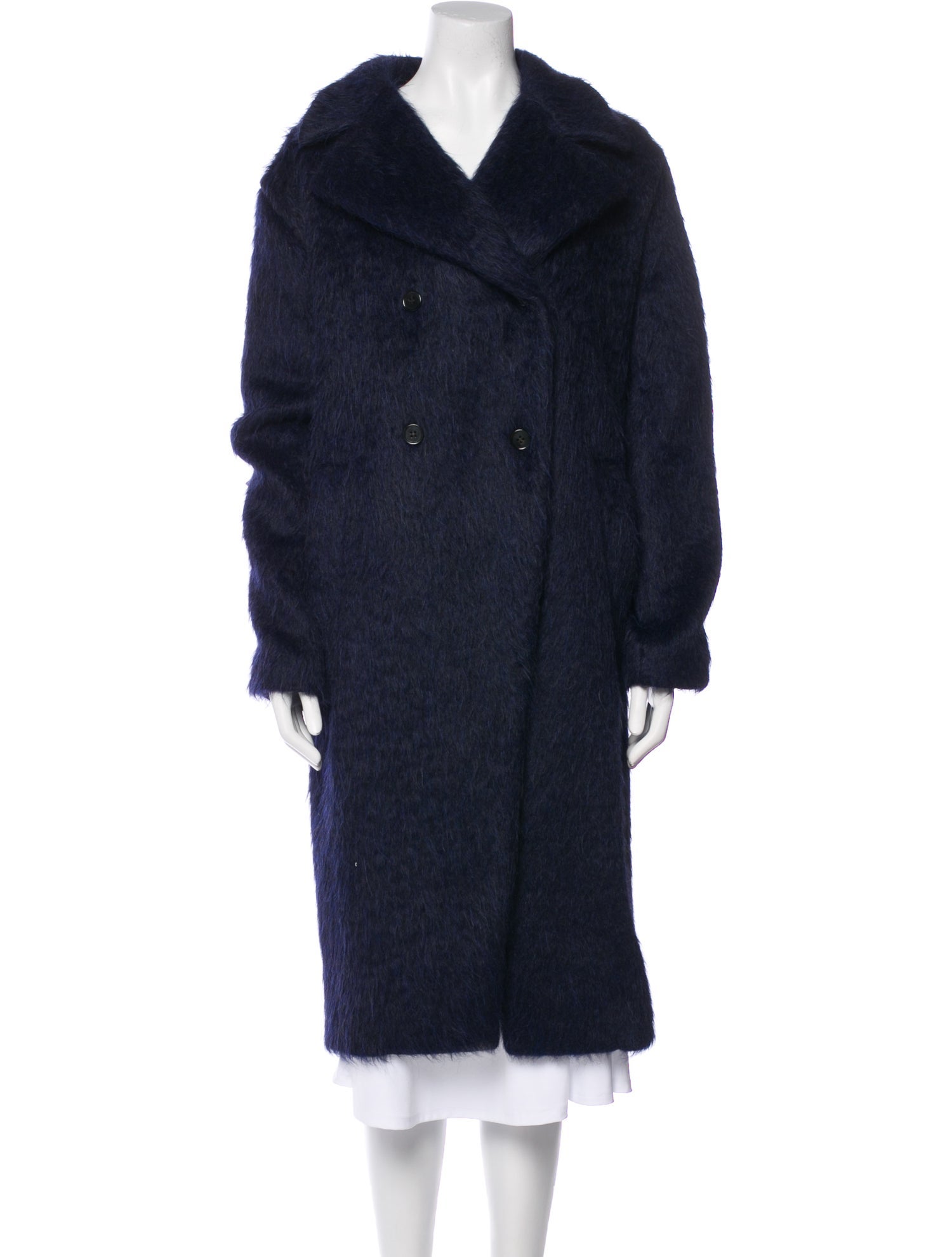 Marni Merino Wool Printed Fur Coat