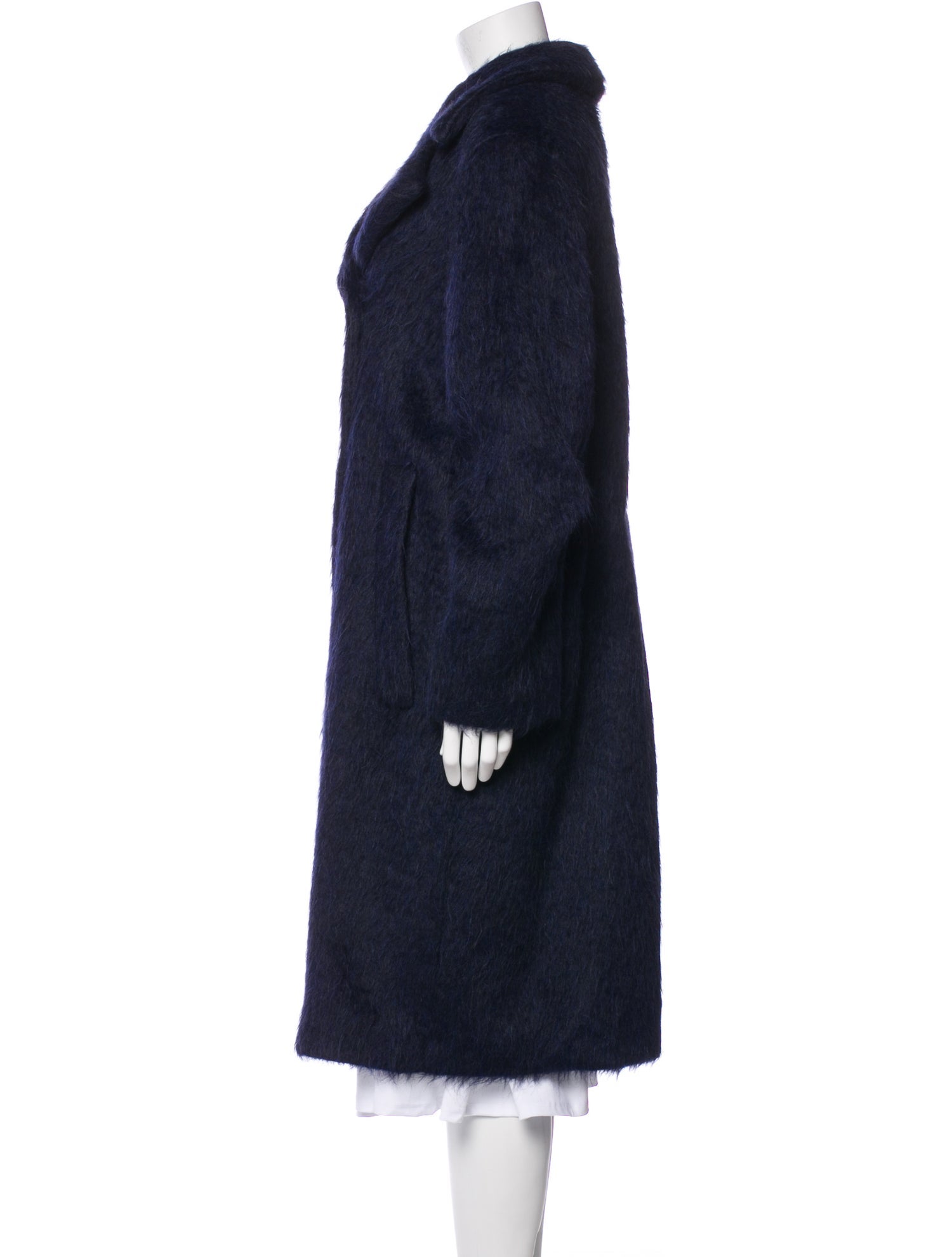 Marni Merino Wool Printed Fur Coat