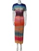 Marni Tie-Dye Print Long Dress
