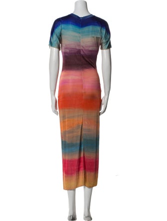 Marni Tie-Dye Print Long Dress