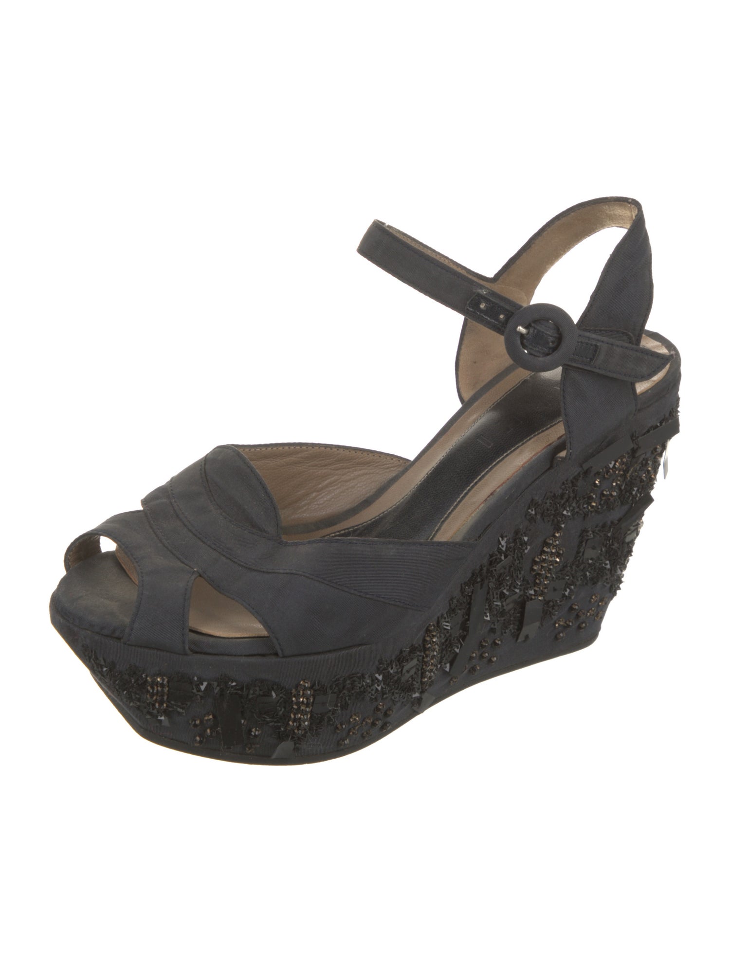 Marni Crystal Embellishments Espadrilles