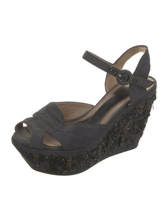 Marni Crystal Embellishments Espadrilles