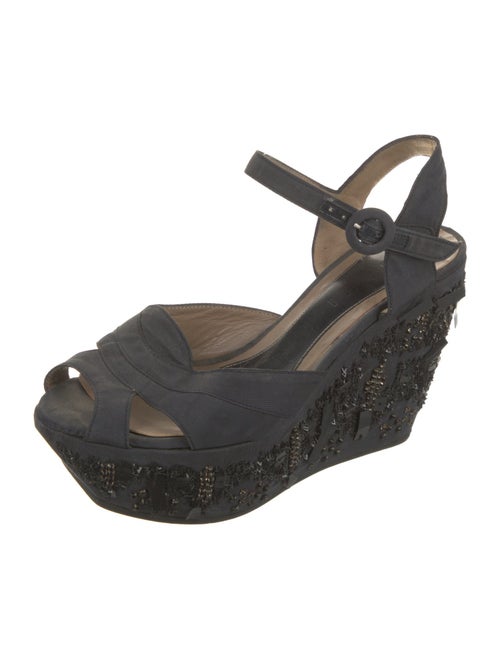 Marni Crystal Embellishments Espadrilles