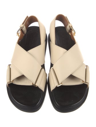 Marni Leather Slingback Flats