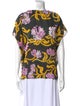 Marni Printed Bateau Neckline Blouse