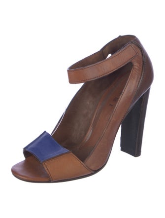 Marni Leather Colorblock Pattern Sandals