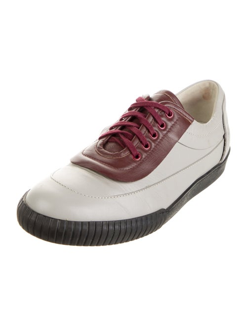 Marni Leather Colorblock Pattern Sneakers