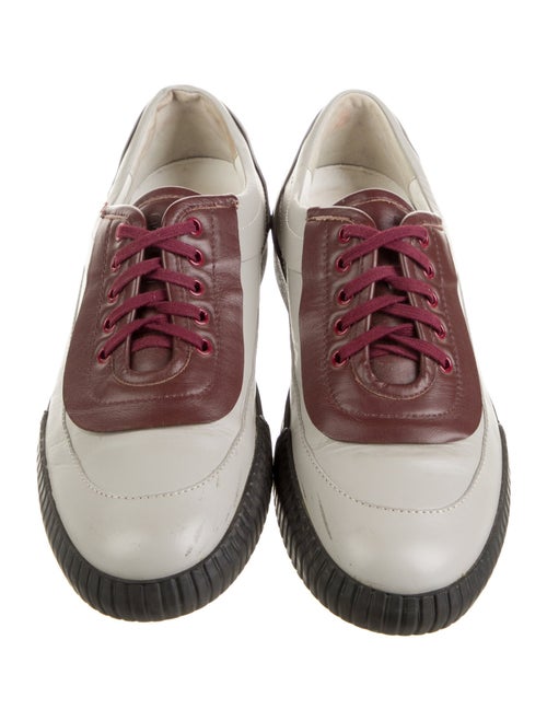 Marni Leather Colorblock Pattern Sneakers