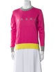 Marni Colorblock Pattern Crew Neck Sweater