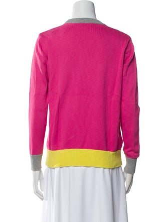 Marni Colorblock Pattern Crew Neck Sweater