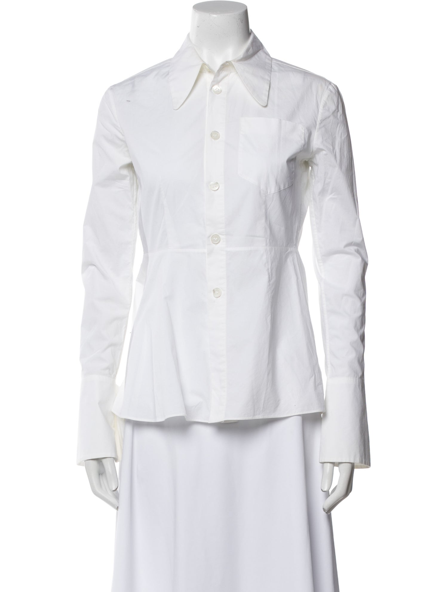 Marni Long Sleeve Button-Up Top