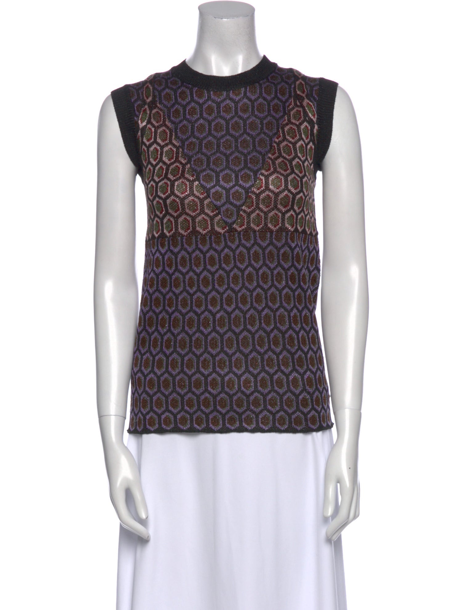 Marni Printed Crew Neck Top