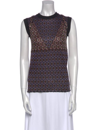 Marni Printed Crew Neck Top