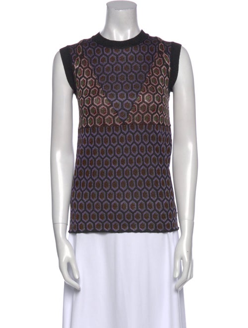 Marni Printed Crew Neck Top
