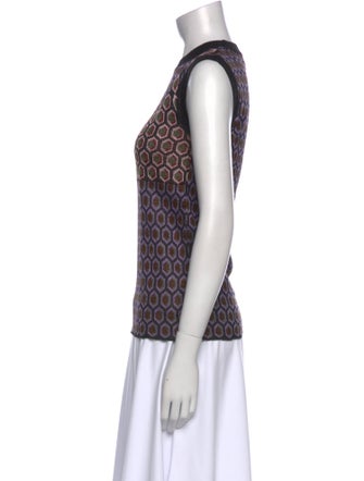 Marni Printed Crew Neck Top