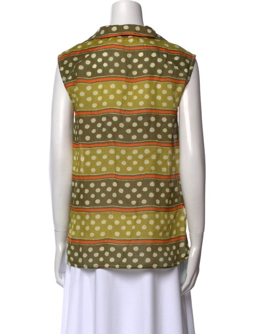 Marni Polka Dot Print Sleeveless Blouse