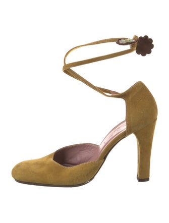 Marni Suede D'Orsay Pumps