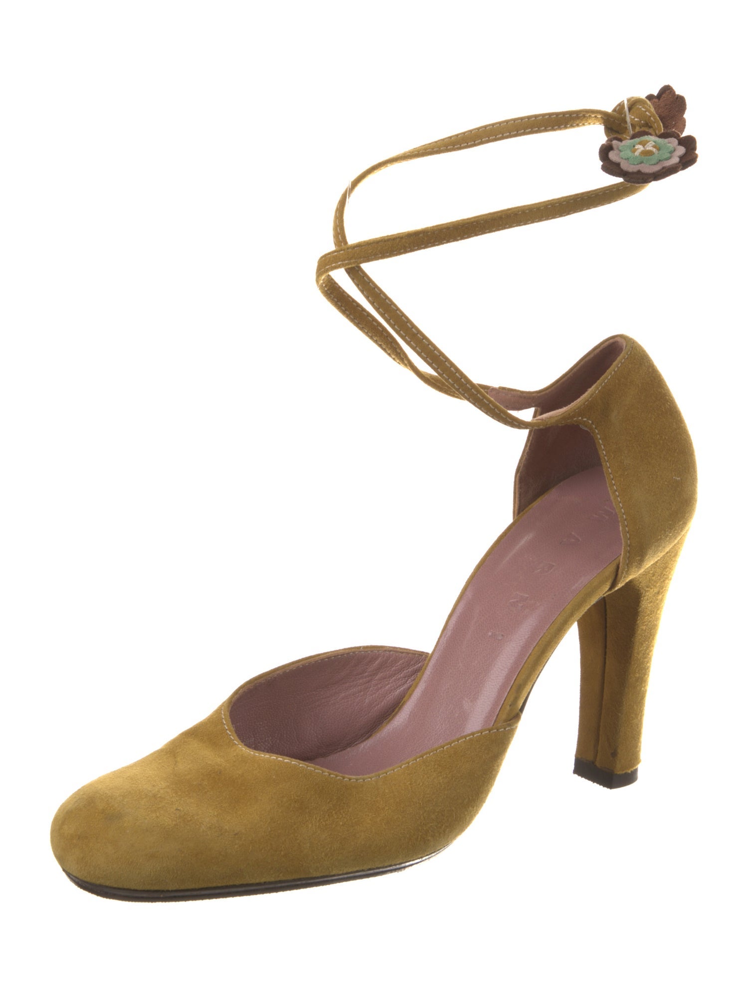 Marni Suede D'Orsay Pumps