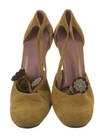 Marni Suede D'Orsay Pumps