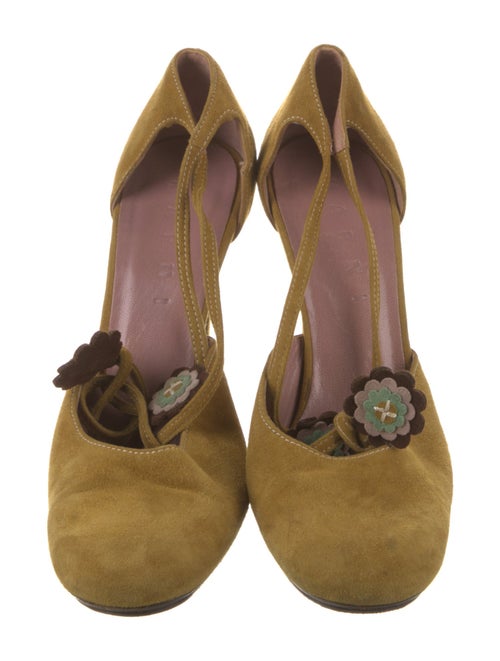 Marni Suede D'Orsay Pumps