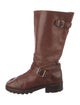 Marni Leather Moto Boots