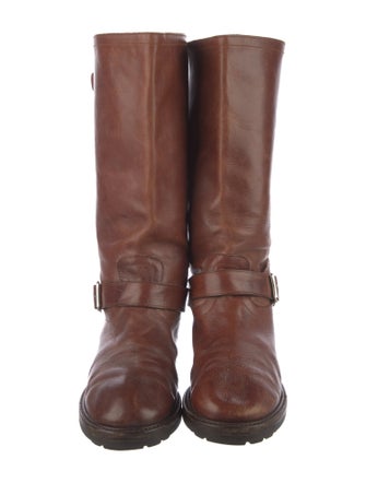 Marni Leather Moto Boots